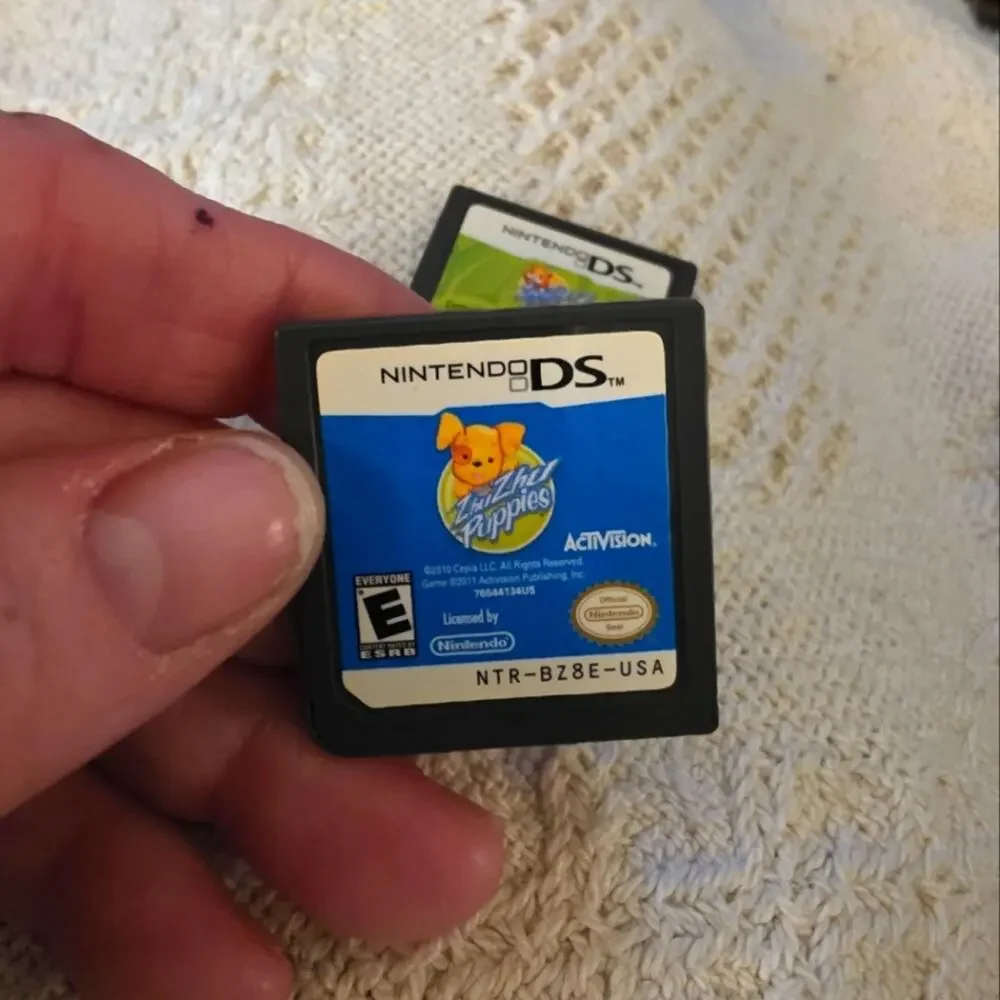 Nintendo DS Game Lot ZHU ZHU Puppies ZHu ZHU 2 Wild Bunch Tested